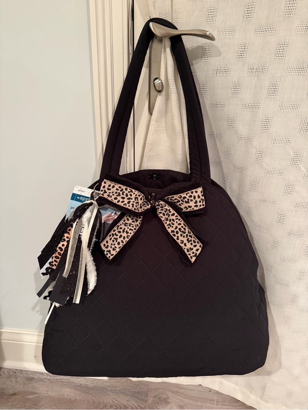 NWT Black Quilted Custom Designed Pet Carrier